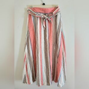 Beachy Linen Blend Skirt